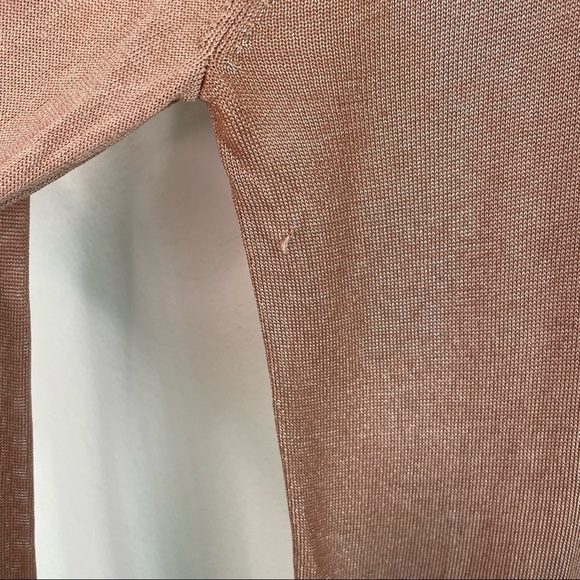 T BY ALEXANDER WANG ROSE GOLD KNIT SWEATER - Picture 8 of 8